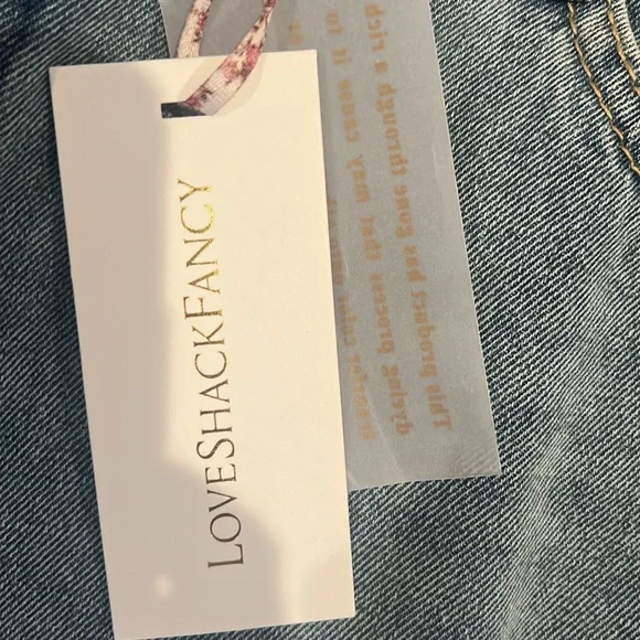 NWT Loveshack Fancy Risia Skirt. Montauk Blue, Size 24 - Picture 3 of 11